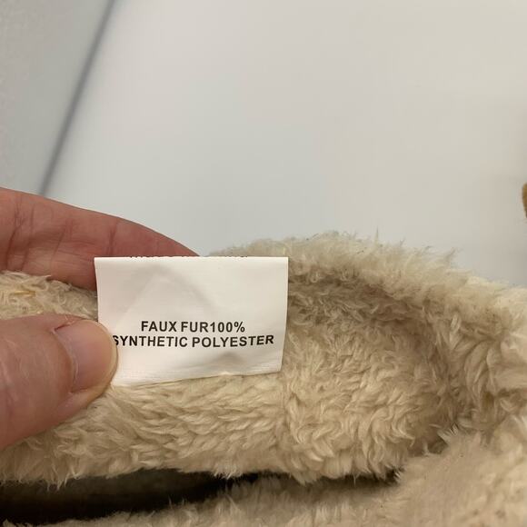 Not Rated Faux Fur Lined and Suede Brown Lace Front Zip Heel Boots Sz 8 - Picture 12 of 15